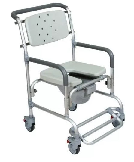 SILLA DUCHA COMODO DUCHA ACKUA DE ALUMINIO CON RUEDAS MARCA - REACTIVE R203069